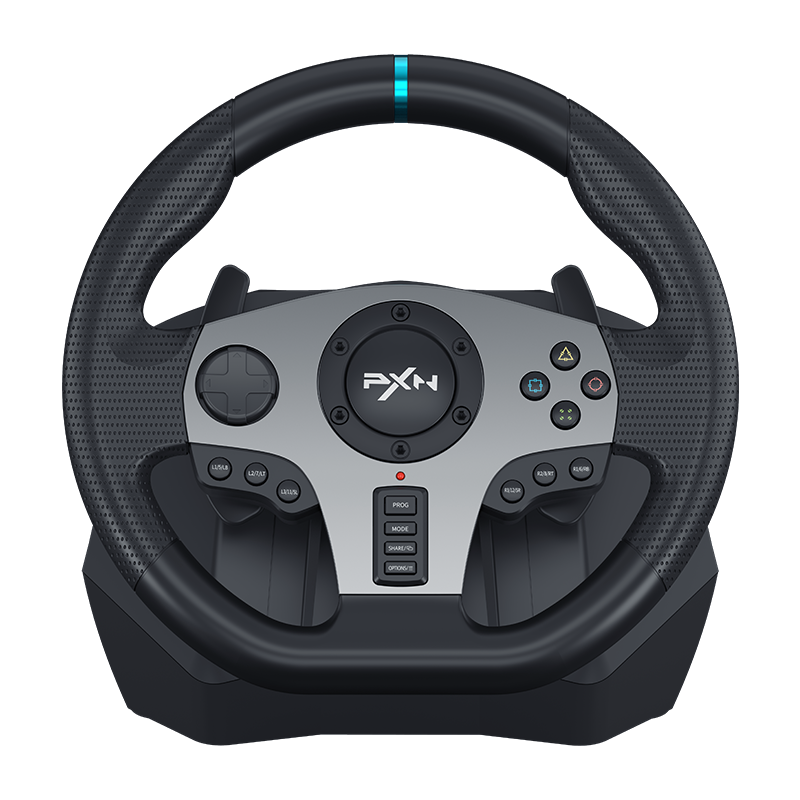 PXN V9 Race Steering Wheel with 3 Pedals and Gear Shifter – PXNgamer